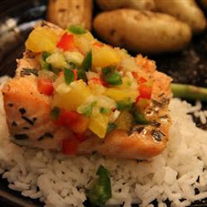 Salmon with Fruit Salsa