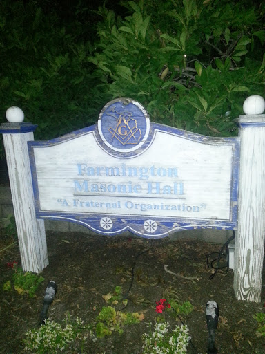 Farmington Masonic Hall Sign