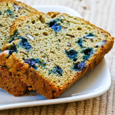 Low-Sugar and Whole Wheat Zucchini Bread with Blueberries and Pecans