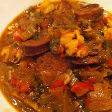 Slow Cooker Chicken & Sausage Gumbo