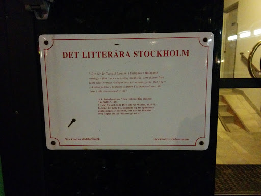 Det Litterära Stockholm Maj Sjöwall & Per Wahlöö