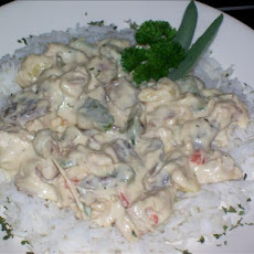 Chicken or Turkey a La King