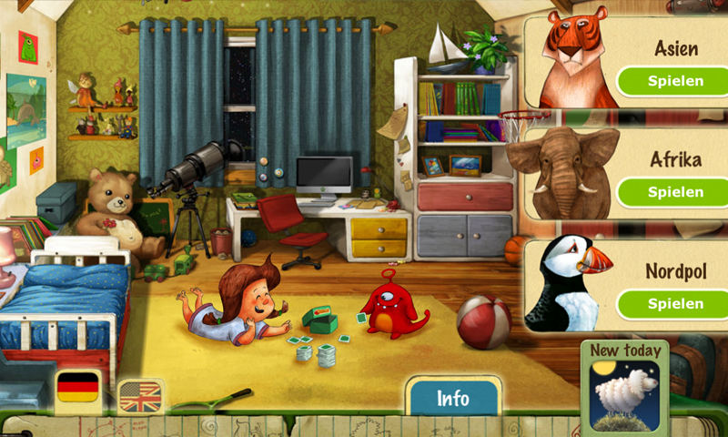 Android application Animal Memory for kids screenshort