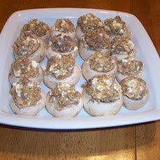 Grecian Style Stuffed Mushrooms