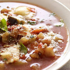 Eggplant Raviolini Soup