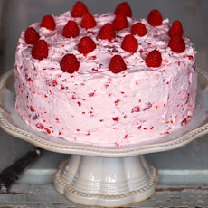 Lemon Cake with Fresh Raspberry Buttercream