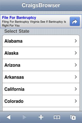 craigslist-browser for android screenshot
