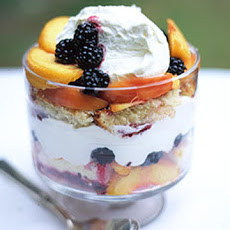 Blackberry-Peach Trifle