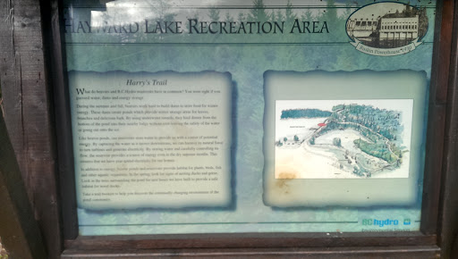 Hayward Lake Recreational Area History Billboard