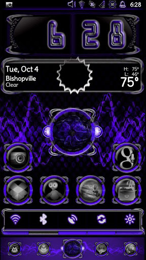 Bionic Launcher Theme Purple