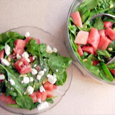 Watermelon, Arugula and Pine Nut Salad