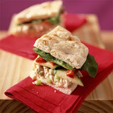 Chutney-Turkey Salad on Focaccia