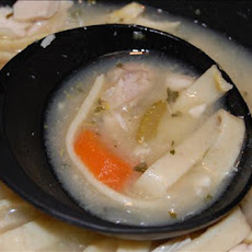Homemade Chicken Noodle Soup With Hand-Made Egg Noodles