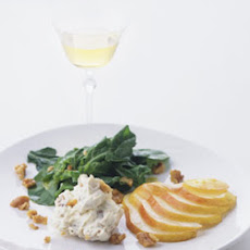 Arugula and Pear Salad with Mascarpone and Toasted Walnuts