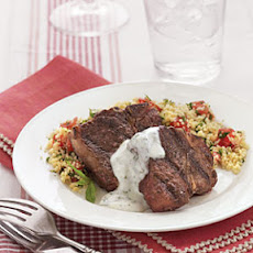 Lamb Chops with Minted Yogurt Sauce