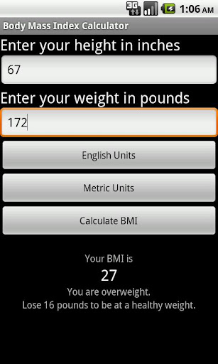 SapphApps BMI Calculator