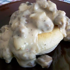 Biscuits and Rich Sausage Gravy