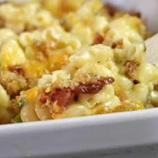 Creamy Macaroni and Cheese W/ Bleu Cheese, Bacon and Jalapenos