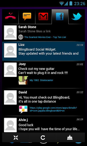 BlingBoard: Social Widget