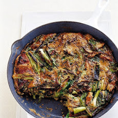 Mushroom and Scallion Frittata