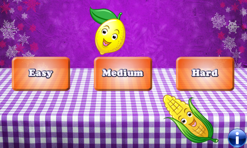Android application Fruits Vegetables for Toddlers screenshort
