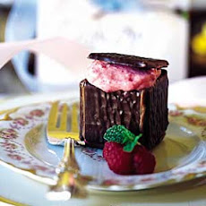 Chocolate Boxes with Raspberry Mousse