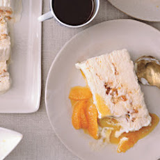 Tangerine Semifreddo with Salted Almond Brittle
