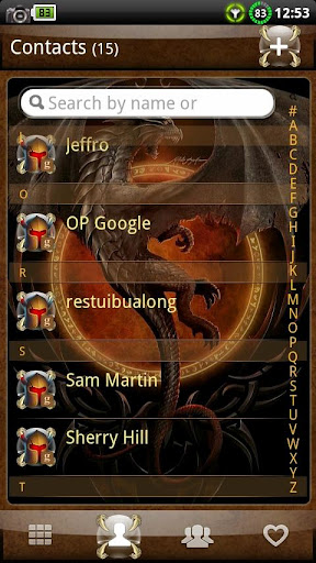 【免費個人化App】GOContacts theme DRAGON-APP點子