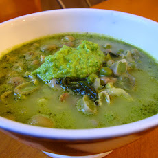 Late Spring Minestrone with Green Pea Pistou