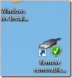 shortcut to removable device on desktop