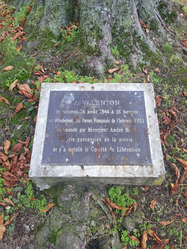 Plaque Commémorative A La Ville De Valenton
