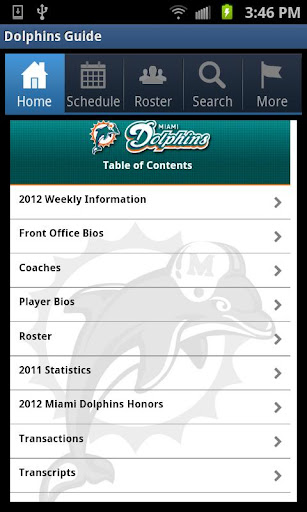 2012 Dolphins Media Guide