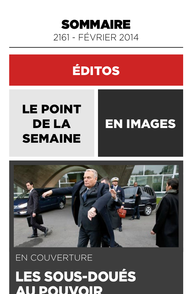 Android application Le Point Hebdo screenshort
