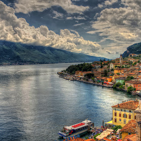 Limone sul Garda by Friedhelm Peters - City,  Street & Park  Vistas ( hdr, colorful, lake garda, lake, italy, limone )
