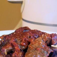Crock Pot Barbecue Steak
