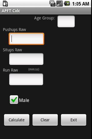 APFT and BodyFat Calculator