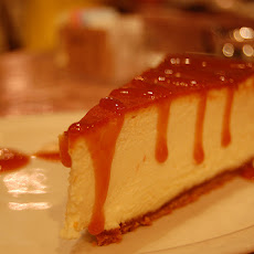 Ricotta Cheesecake With Raspberry and Cranberry Sauce