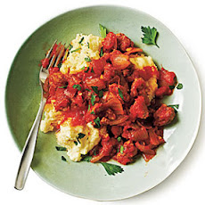 Sausage Ragù over Creamy Polenta