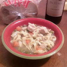 Grilled Chicken Noodle Soup