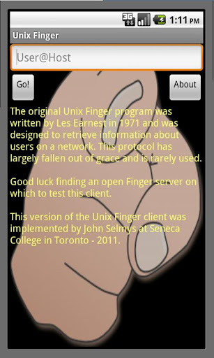 Unix Finger Client