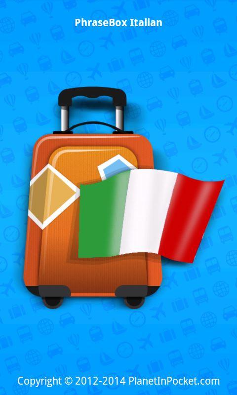 Android application Phrasebook Italian screenshort