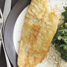 Sole with Lemon Spinach