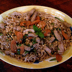 My Thai Peanut Basil Pork & Noodles