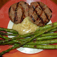 Kofta Sliders and Grilled Asparagus with Cumin-Coriander Aioli