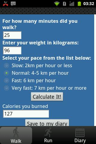 Walk and Run Diary Pro