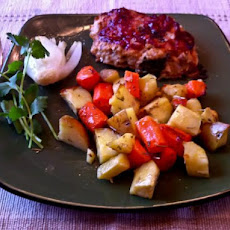Turkey Mini-Meatloaves With Roasted Root Veggies