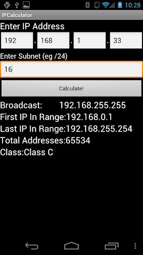 IPv4 Subnet Calculator