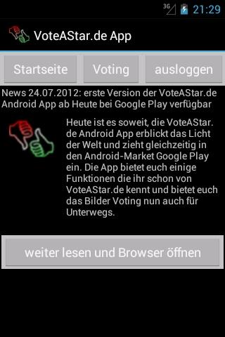 VoteAStar Foto Voting Free