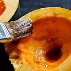 Vanilla Bourbon Baked Balsamic Acorn Squash