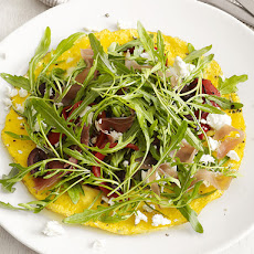 Open-Faced Omelet With Arugula Salad